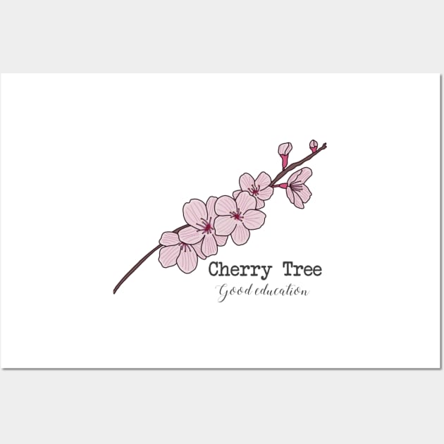 Cherry tree (good education) Wall Art by Becky-Marie